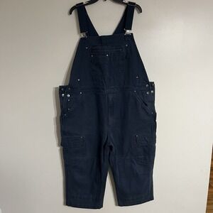 Duluth Trading Company Men's Overalls Navy Blue Cargo Pockets Size 44 x 30